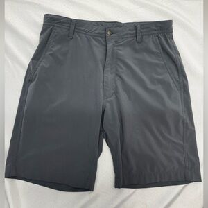 FJ Footjoy Golf Men's Performance Shorts Dark Gray Size 32 W Pockets 9" Inseam